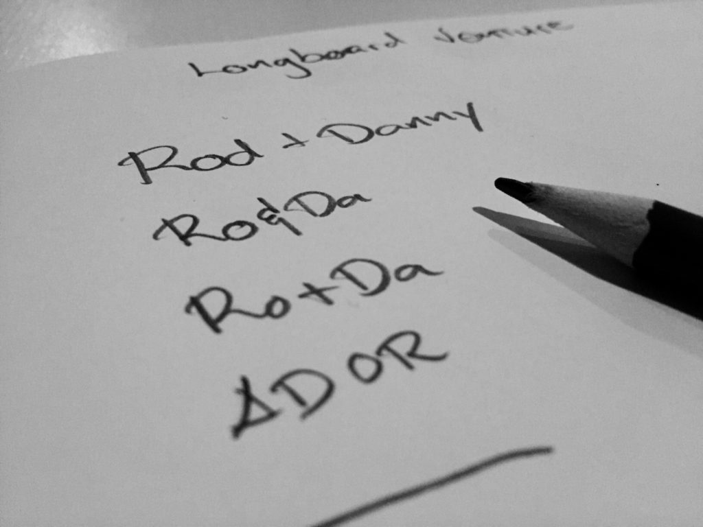 Rod + Danny Wordmark Study